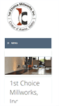 Mobile Screenshot of 1stchoicemillworks.com